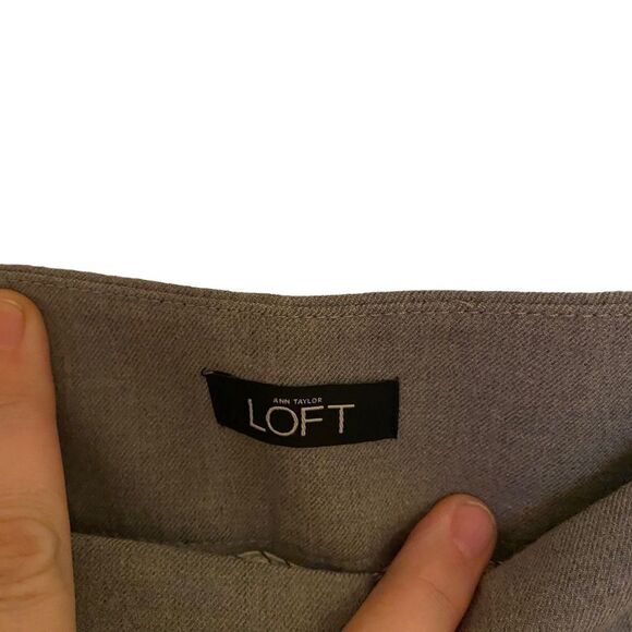 LOFT NEW Gray Dress Pants Style Marissa Straight size 0 - Picture 3 of 7